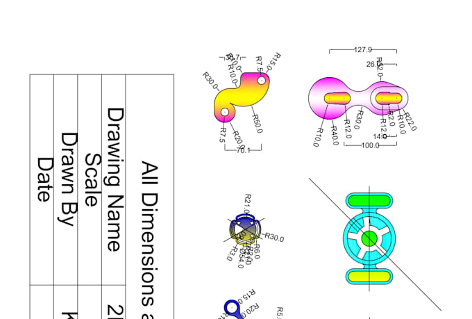 create professional 2d autocad drawings for manufacturing